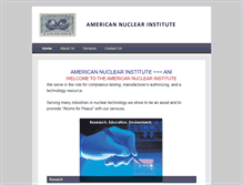 Tablet Screenshot of americannuclearinstitute.com